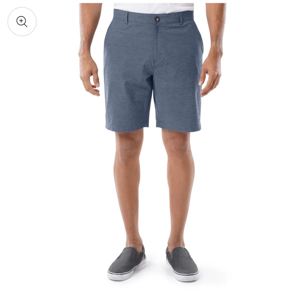 Men's Blue Performance Hybrid Short 4-Way Stretch
